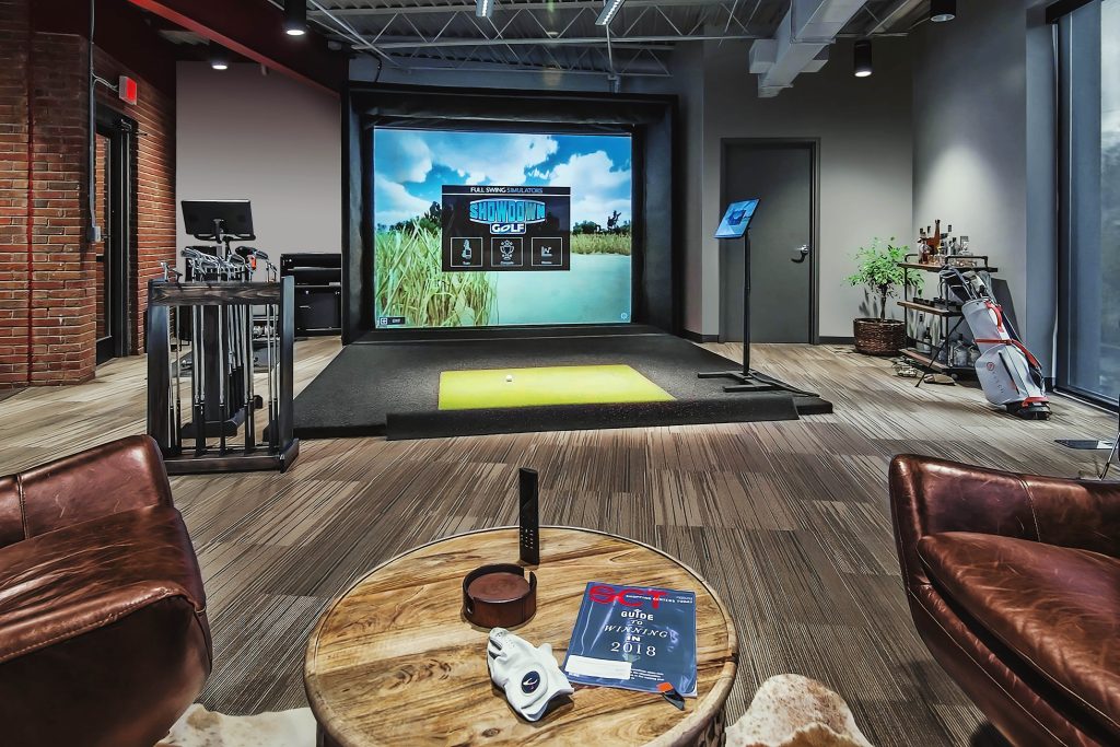 golf simulator for home can also be installed in your office