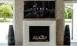 2 large wireless surround sound speakers in a home